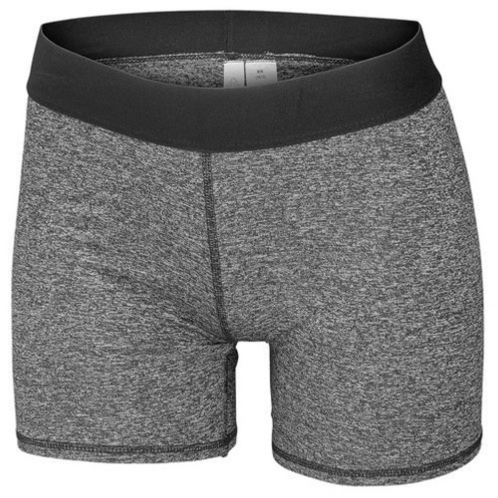 TEC-ONE Girls' Heather Gray Boy Shorts - Black Heather, S (7/8)